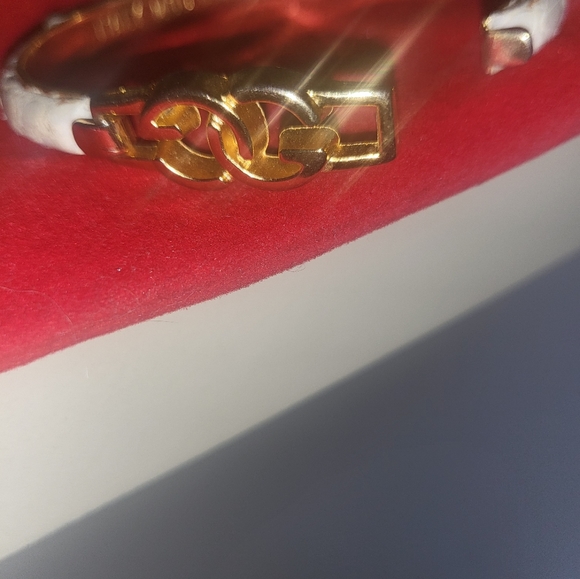 GUCCI BRASELET.  LEATHER AND GOLD FIELD. - Picture 1 of 8